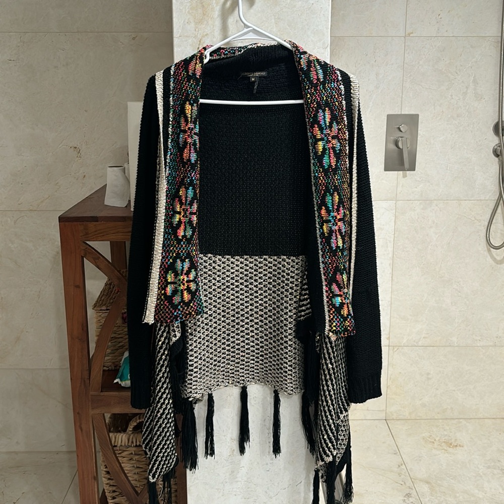Alberto makali poncho sweatshirt very colourful elegant bohemian fun